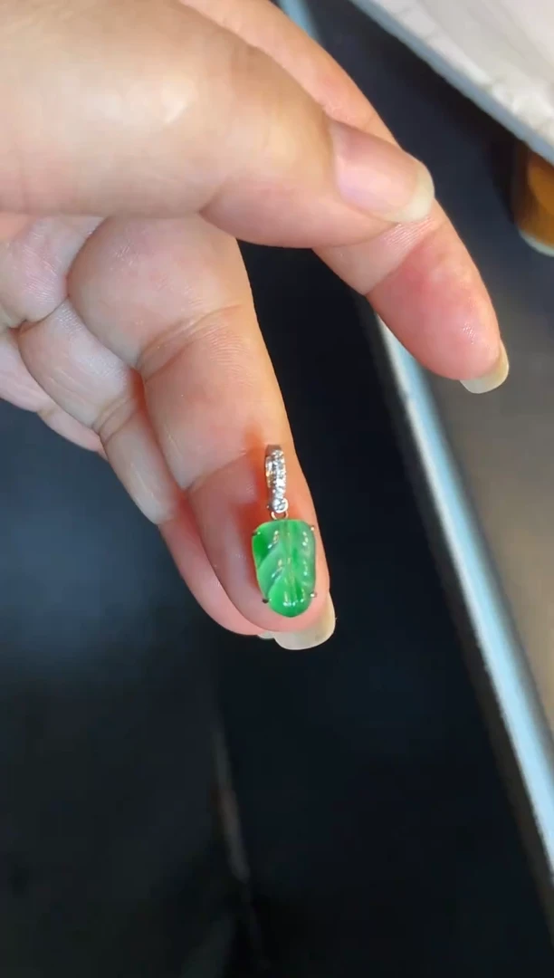 吊坠(不含链)银S925镶嵌翡翠1