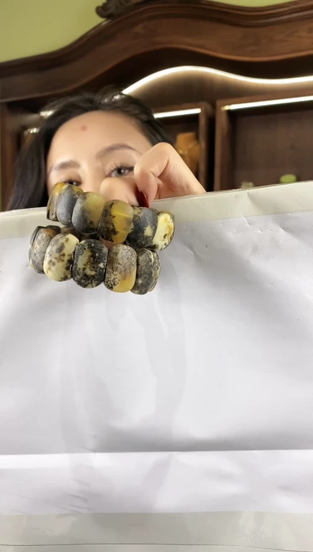 未镶嵌琥珀手链多样性发一