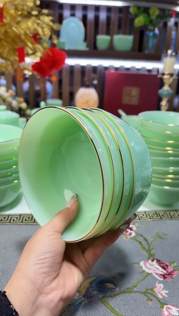 玉瓷5.5英寸饭碗4个
