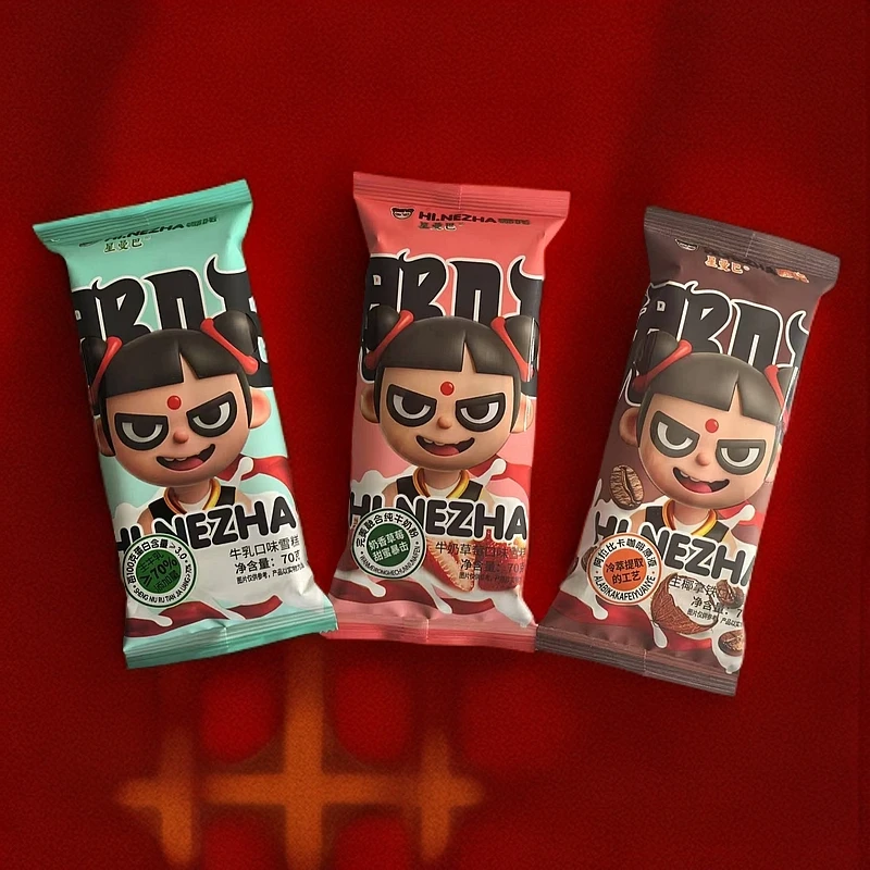 3支哪吒雪糕-小店雪糕满49元冷链包邮到家冰淇淋雪糕同城配