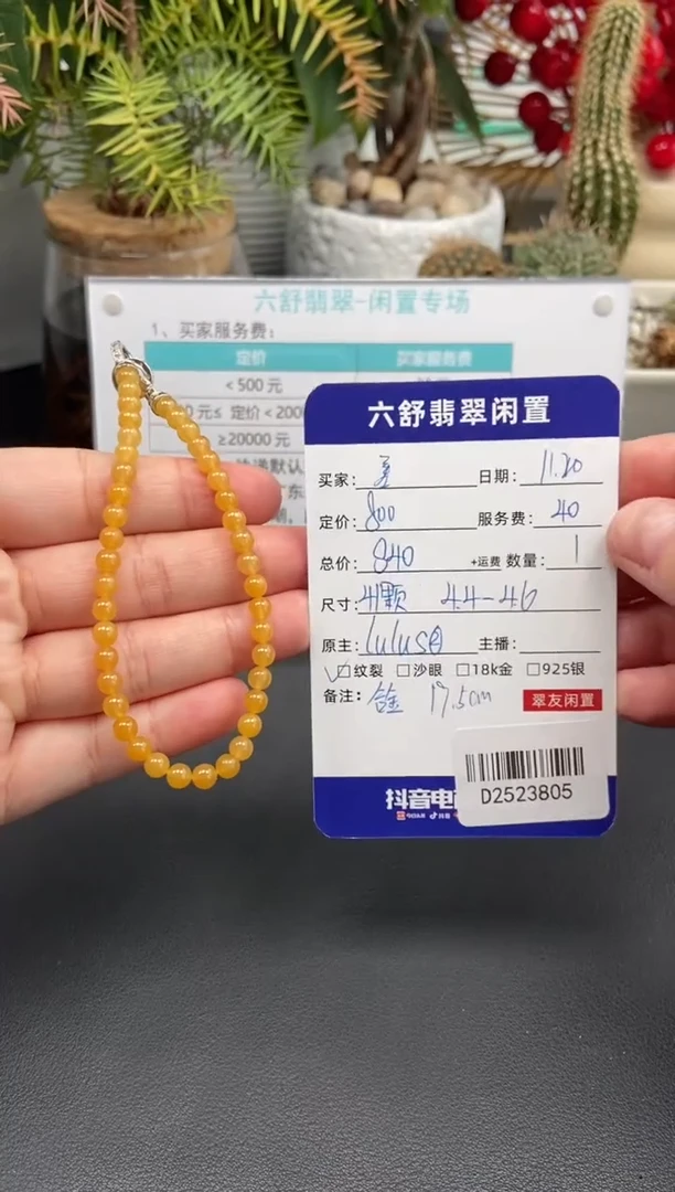 未镶嵌手串翡翠差****女D2523805