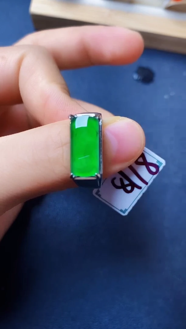 银S925镶嵌戒指翡翠222222222