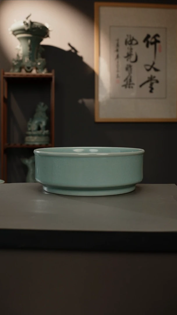 【闪购商品】杯仿古釉原矿 圆唇洗