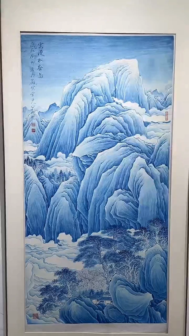 国画宋轲-8平尺-国画作品-工笔青花-6