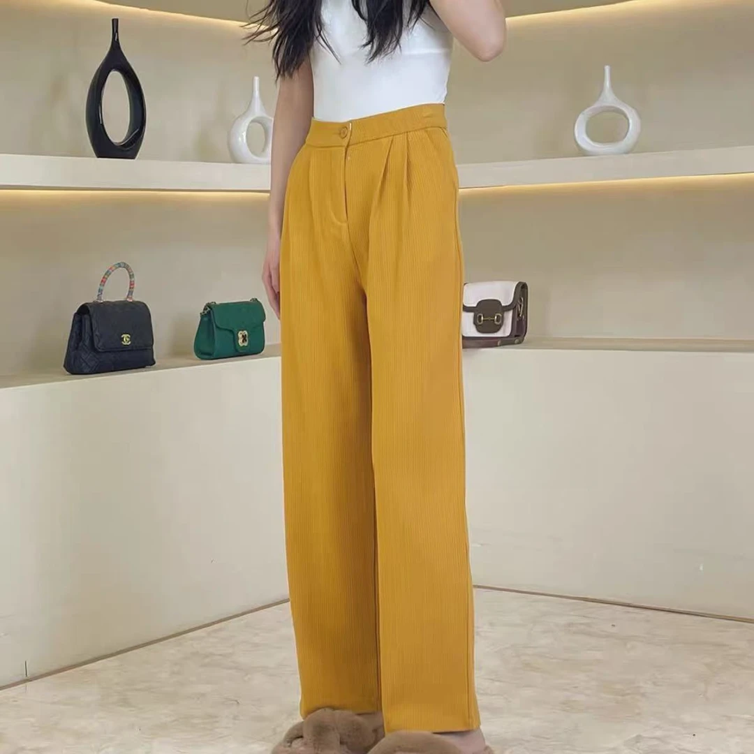 【静姐宠粉】品牌撤柜气质百搭时尚宽松直筒休闲裤8806