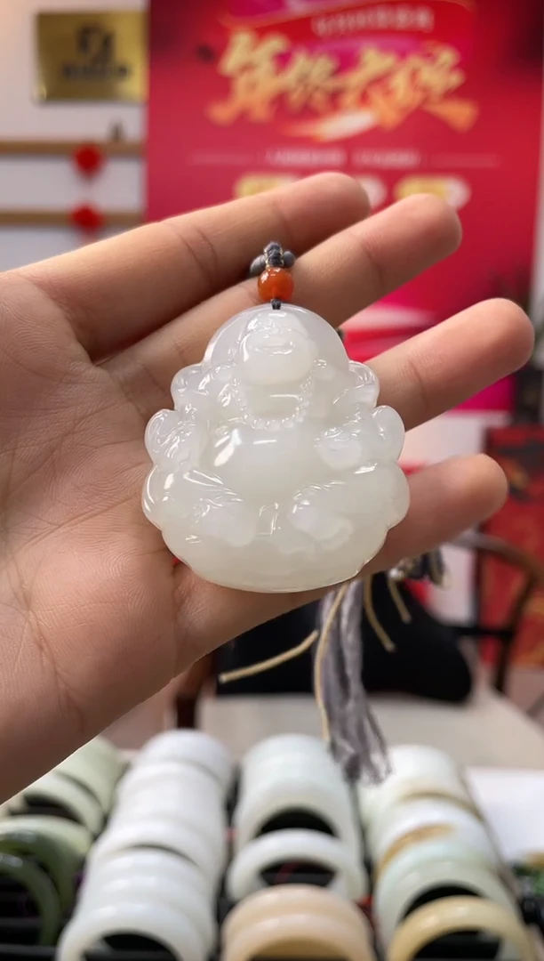 【闪购商品】和田玉颈饰未镶嵌佛公发一件