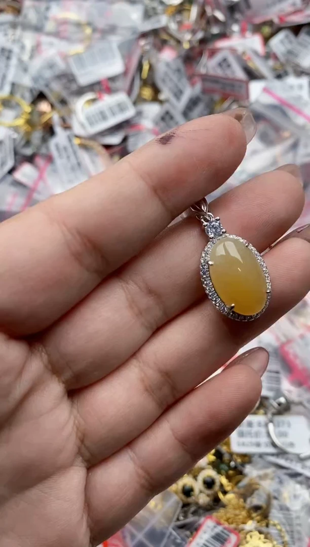 【闪购商品】翡翠戒指银S925镶嵌5555---6