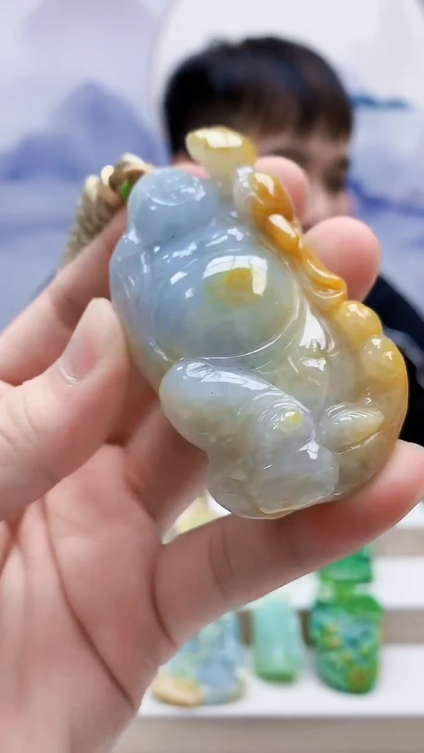 未镶嵌定制翡翠4868bb-毛货挂件44