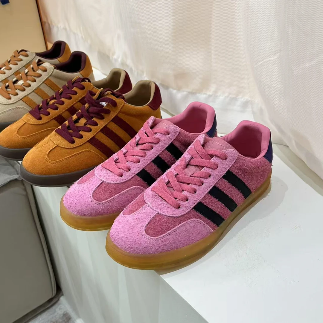 2025真皮平底韩版经典休闲德训鞋093-1