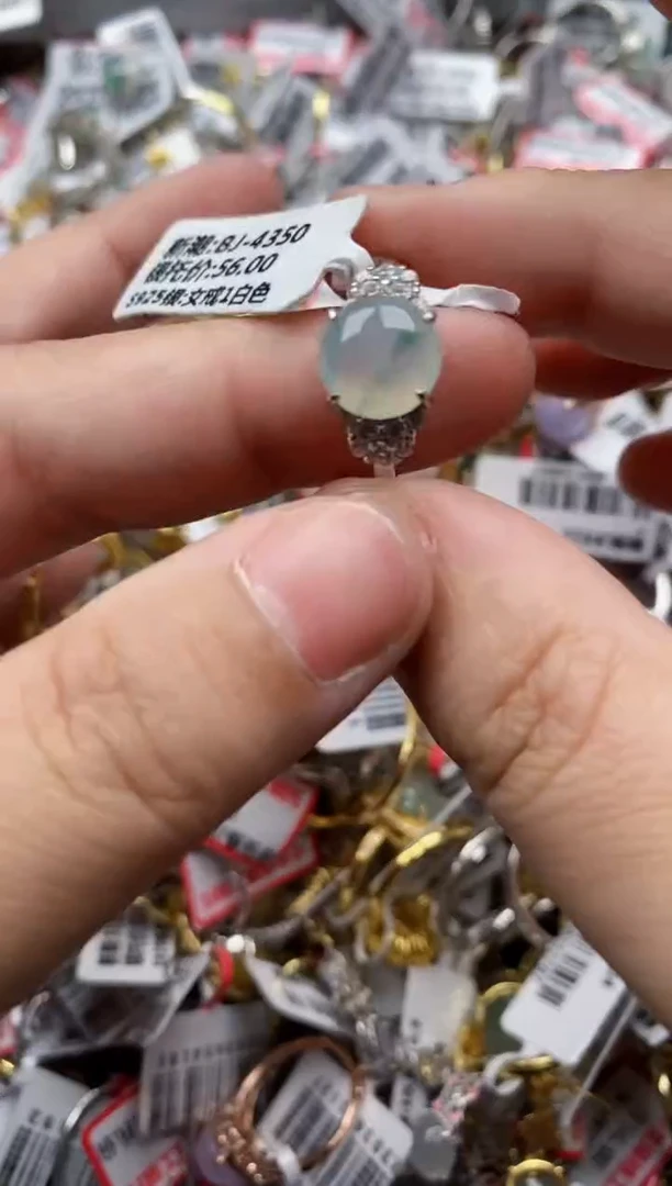 【闪购商品】翡翠戒指银S925镶嵌33333---10