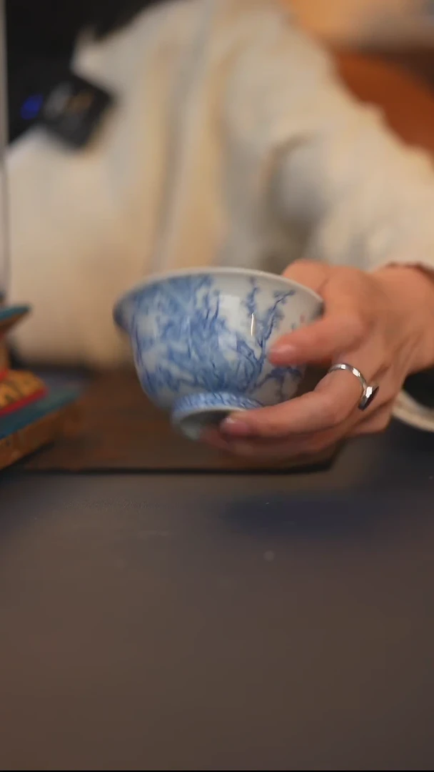 【闪购商品】九本造物梅花诗意压手杯