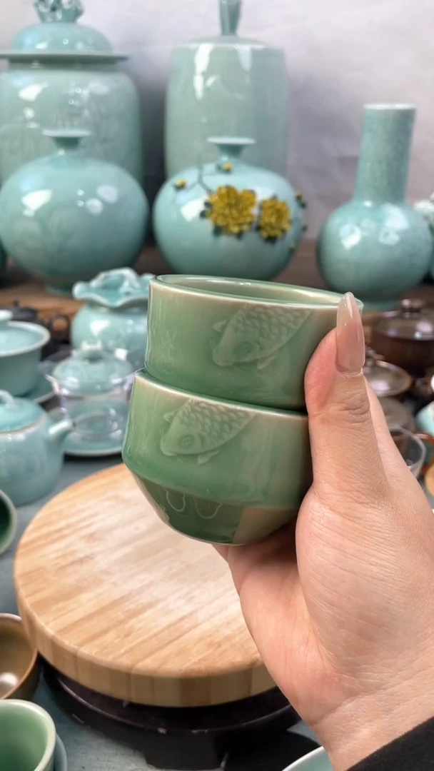 【闪购商品】特价 微瑕 慧仙青瓷