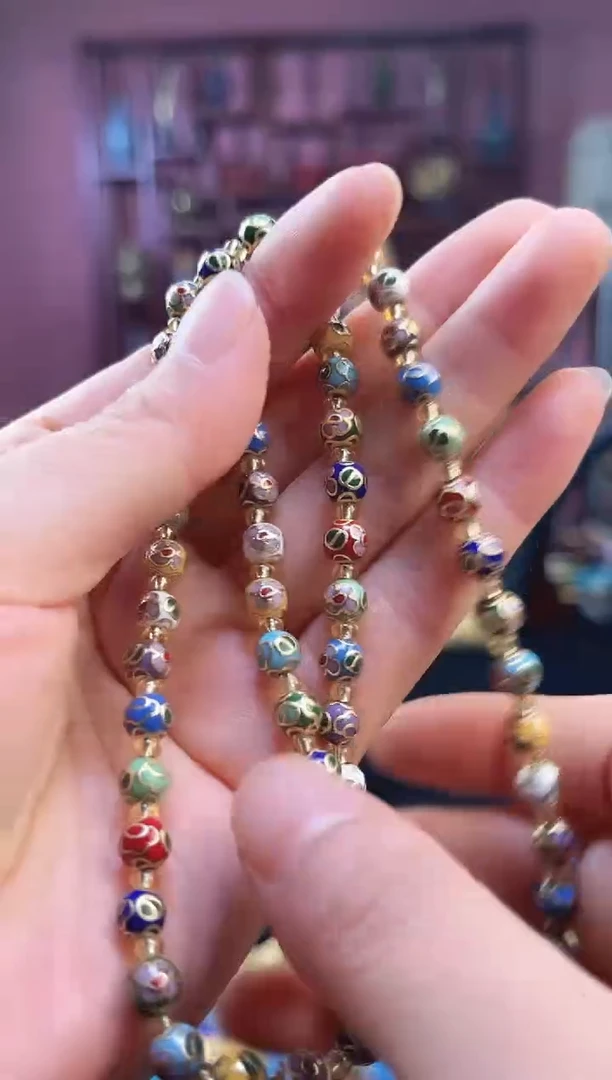 非遗 景泰蓝项链 多宝 0.6