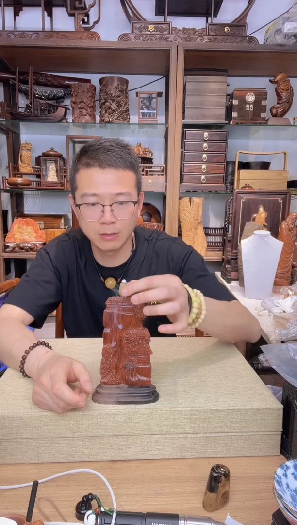 乌木类书架829小叶紫檀倒流香摆件