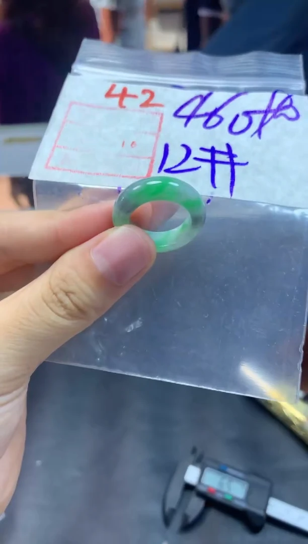 定制翡翠未镶嵌戒圈12#470毛货需精细抛光