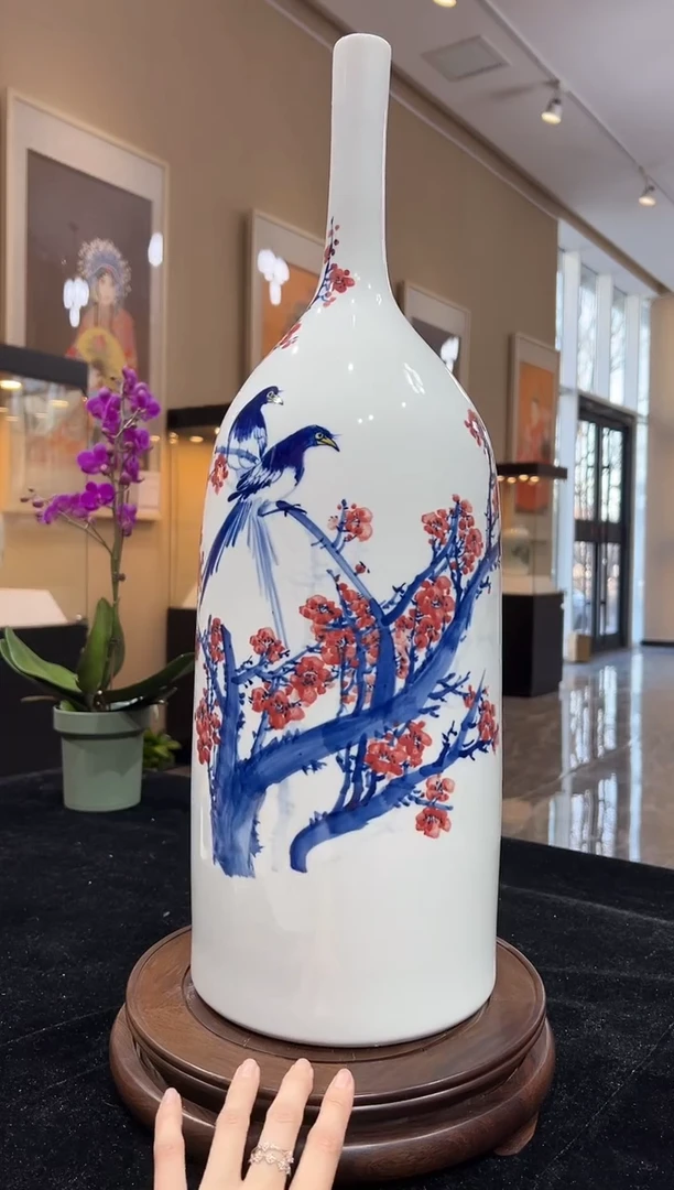 其他瓷崔景哲-瓷器-C中-梅开五福
