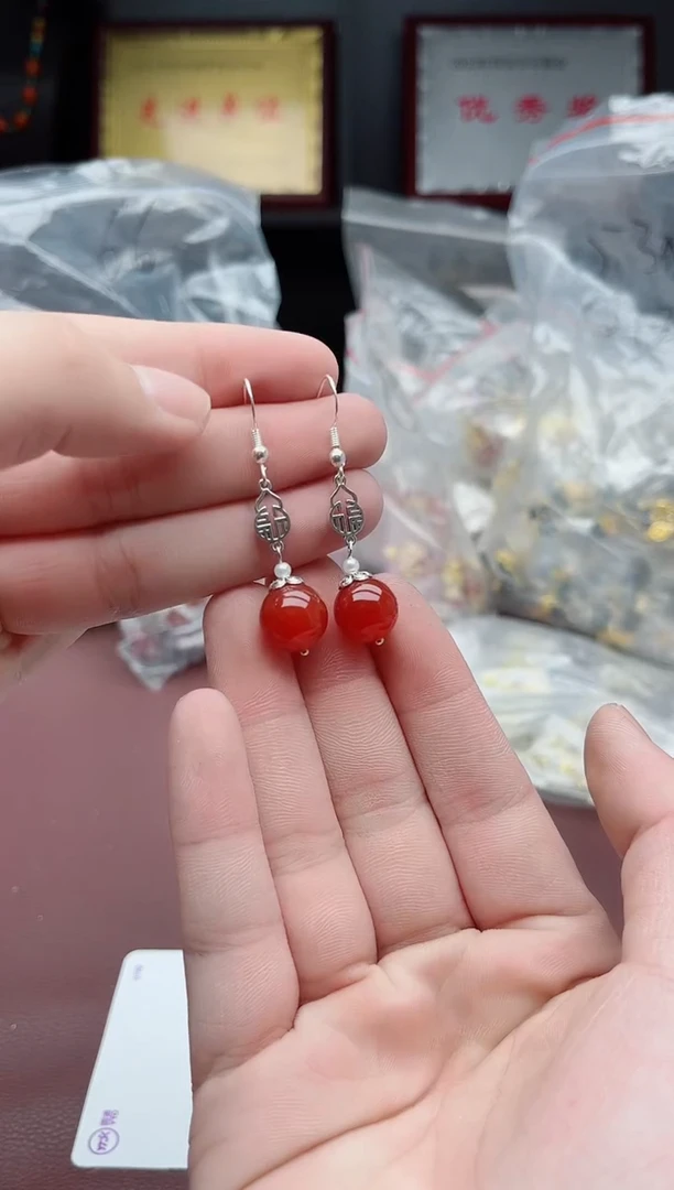 未镶嵌耳饰玛瑙/玉髓230