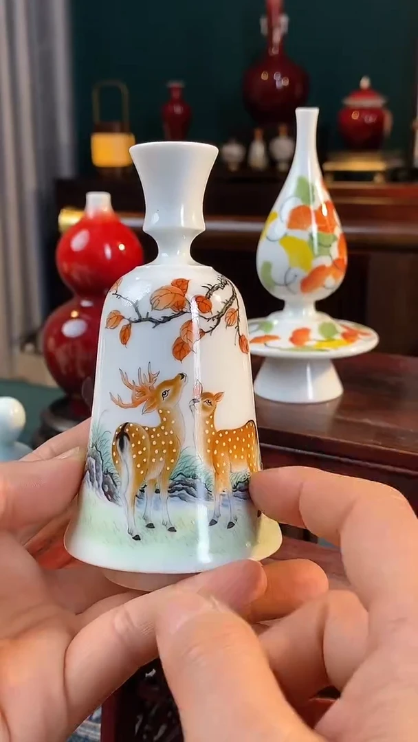 【闪购商品】摆件釉上粉彩纯手绘手工原创瓷器