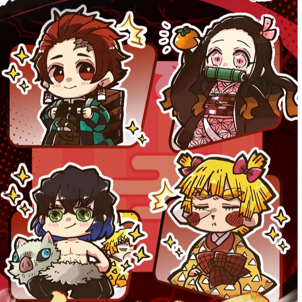 【宠粉1K2】鬼灭之刃亚克力彩窗钥匙扣