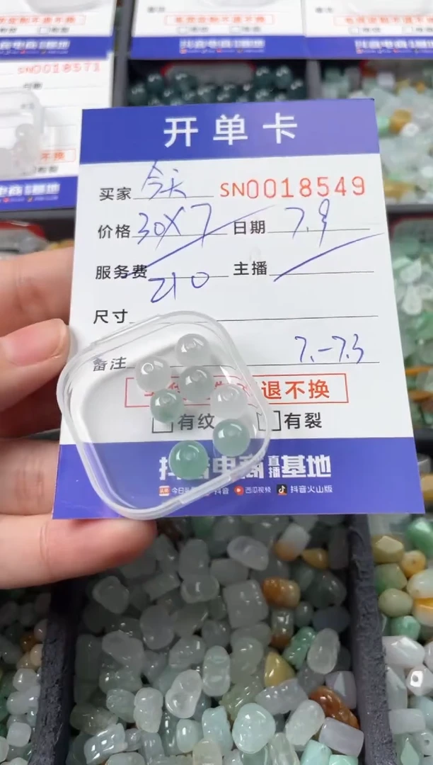 翡翠未镶嵌颈饰今****富00018549