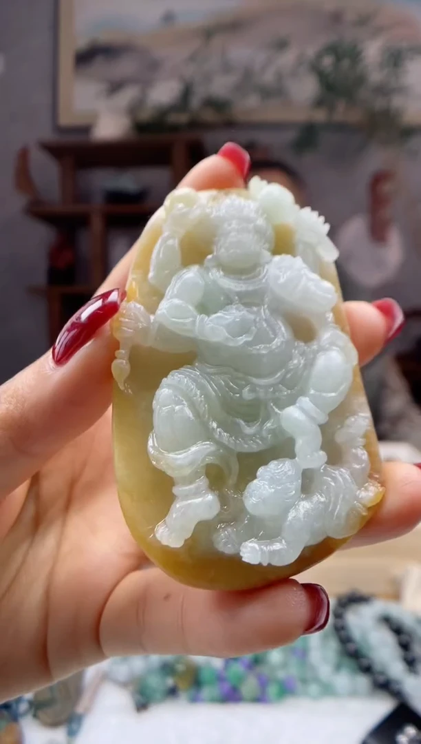 【闪购商品】定制翡翠未镶嵌大黑天