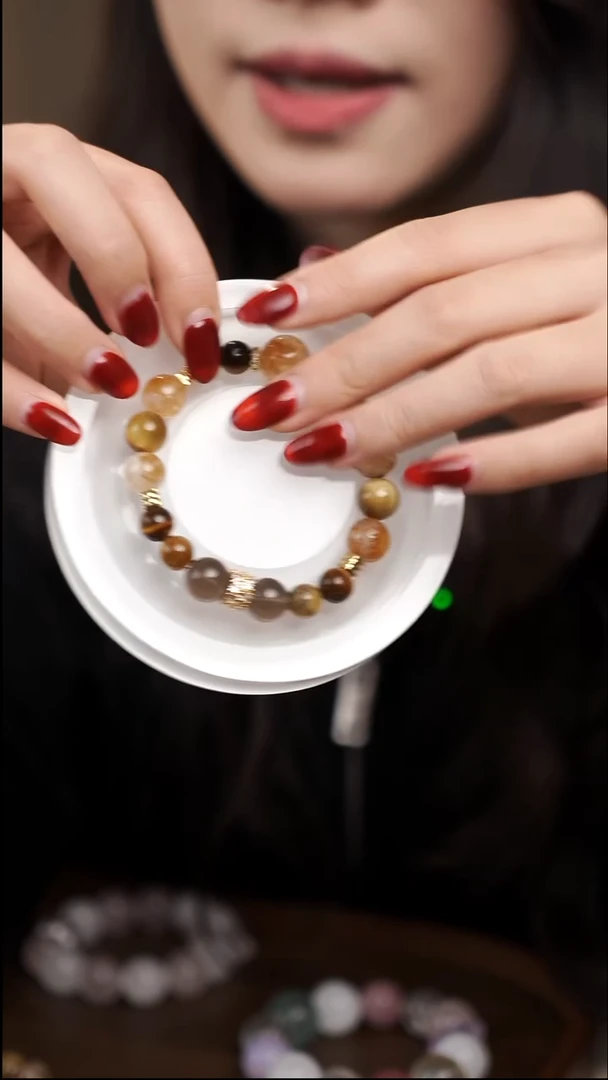 未镶嵌手链黄晶大金霸！！