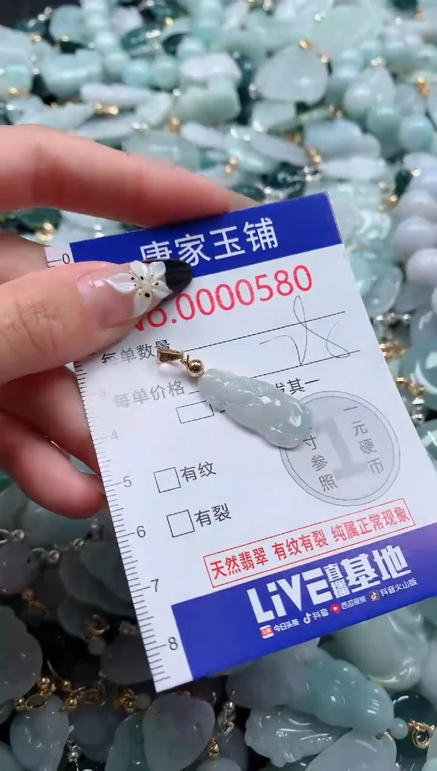 翡翠未镶嵌颈饰580