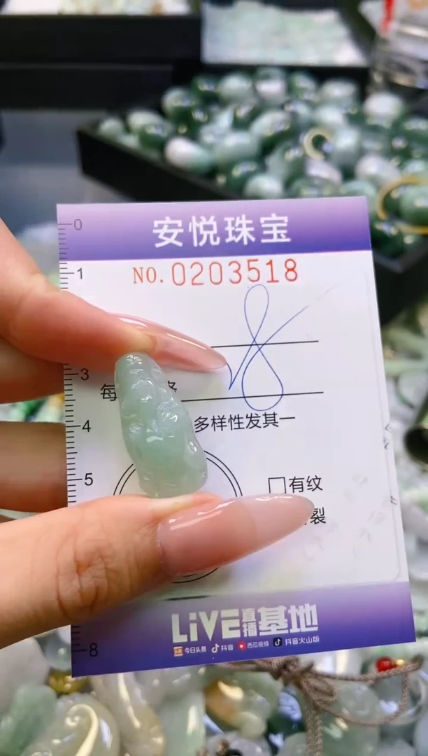 翡翠挂件未镶嵌闪购0203518