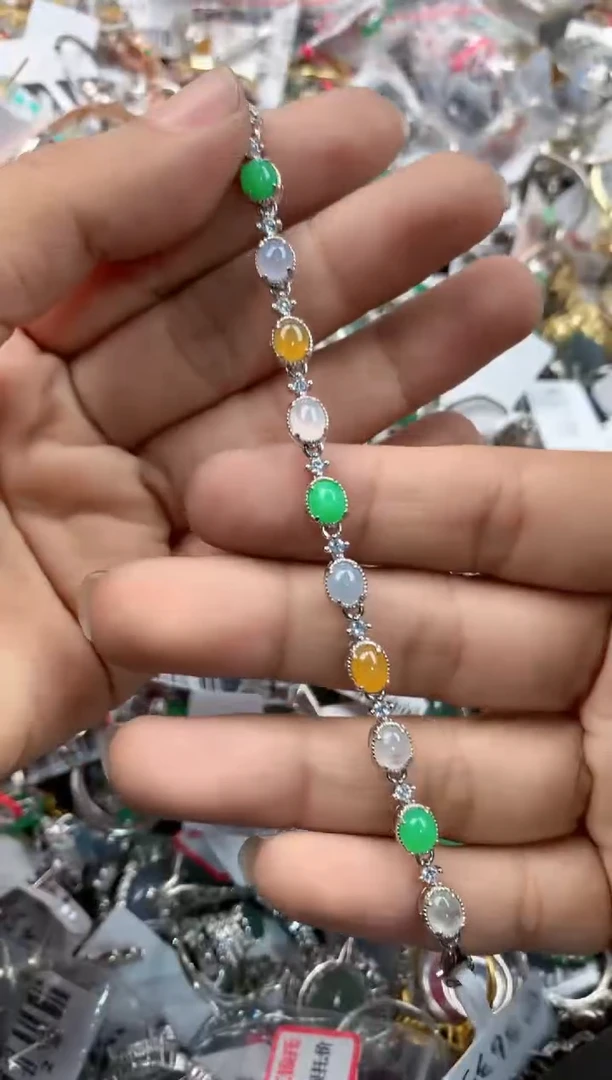 银S925镶嵌戒指翡翠14               6