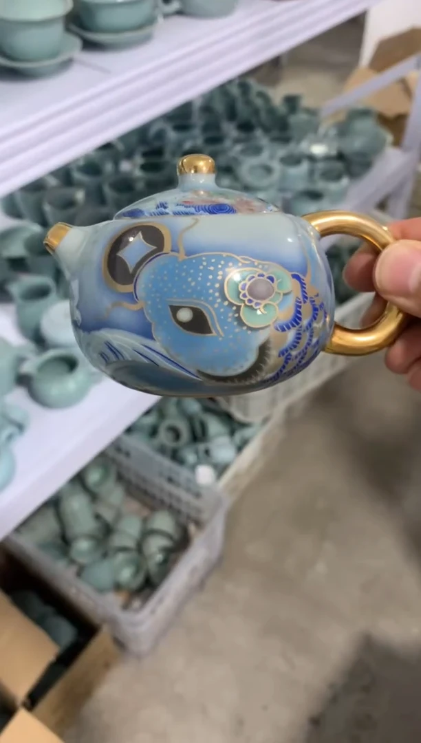 【开播福利】哥窑、羊脂玉、一壶带俩杯@@@@@@@@@