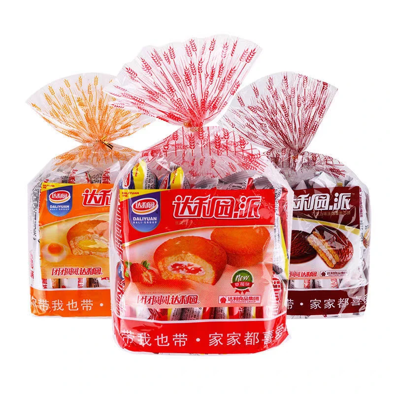【新日期】达利园蛋黄派巧克力派营养早餐蛋糕面包230g/包10枚注心