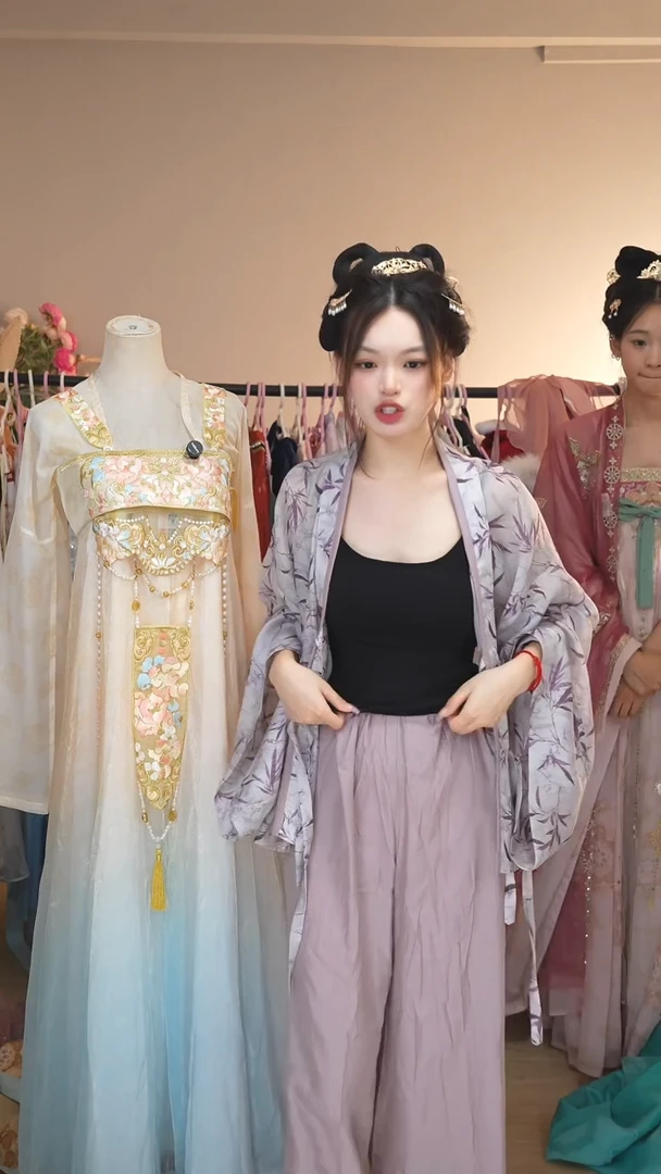 紫色裤子  人棉材质不退换