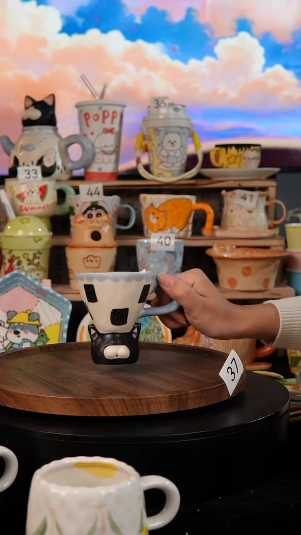 陶瓷双饮款景德镇手工陶瓷