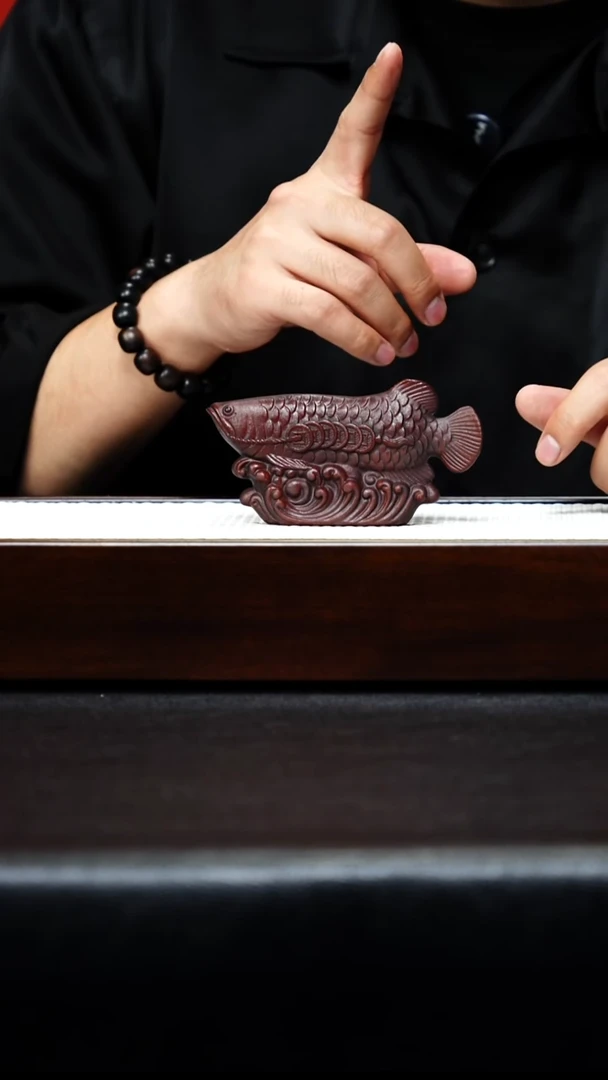 茶壶紫砂宜兴紫砂 茶宠 金龙鱼