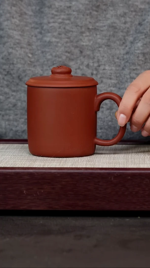 茶杯紫砂金帆红单龙