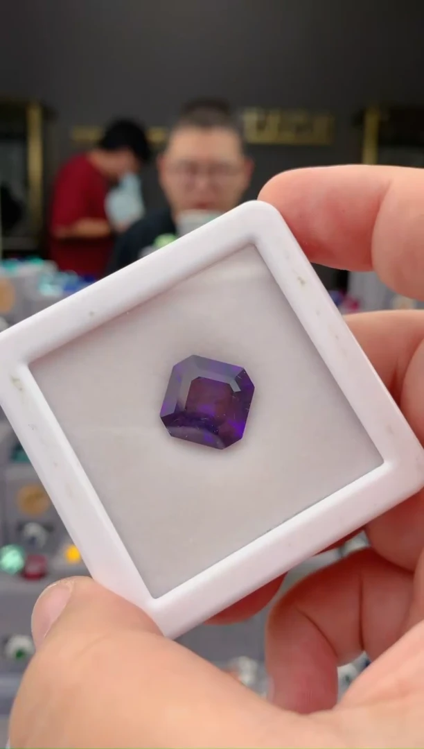 未镶嵌珠宝半成品紫晶?****?13ct 紫水晶
