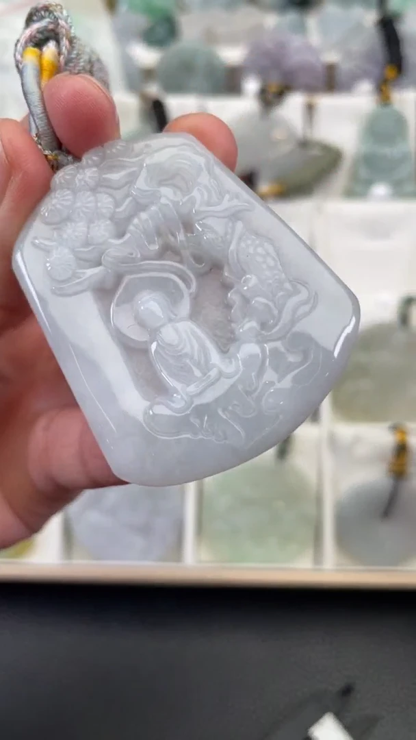 颈饰未镶嵌翡翠天然缅甸翡翠A货421