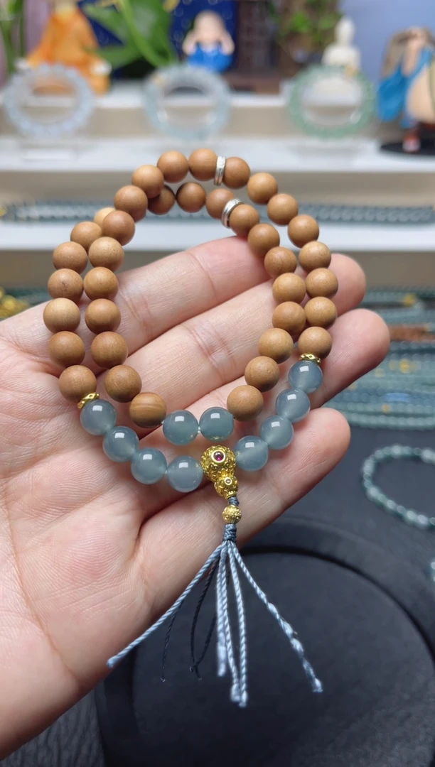 未镶嵌手串翡翠天然危地马拉翡翠手串卡8左右