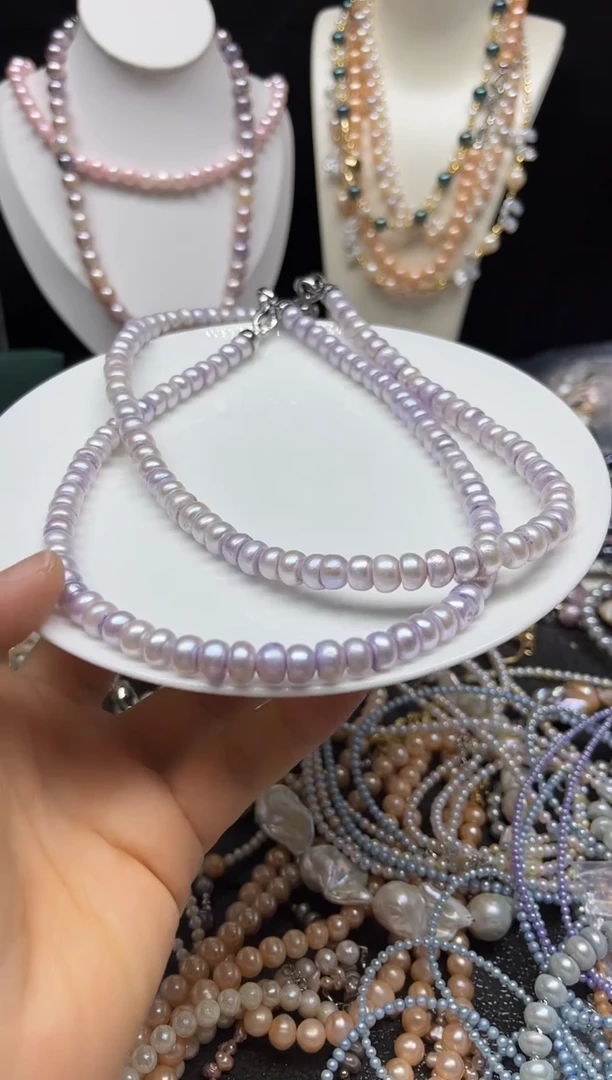 淡水珍珠未镶嵌颈饰多人