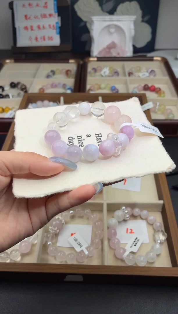 未镶嵌手串水晶216（天然水晶，默认有瑕疵，介意者勿拍哦）