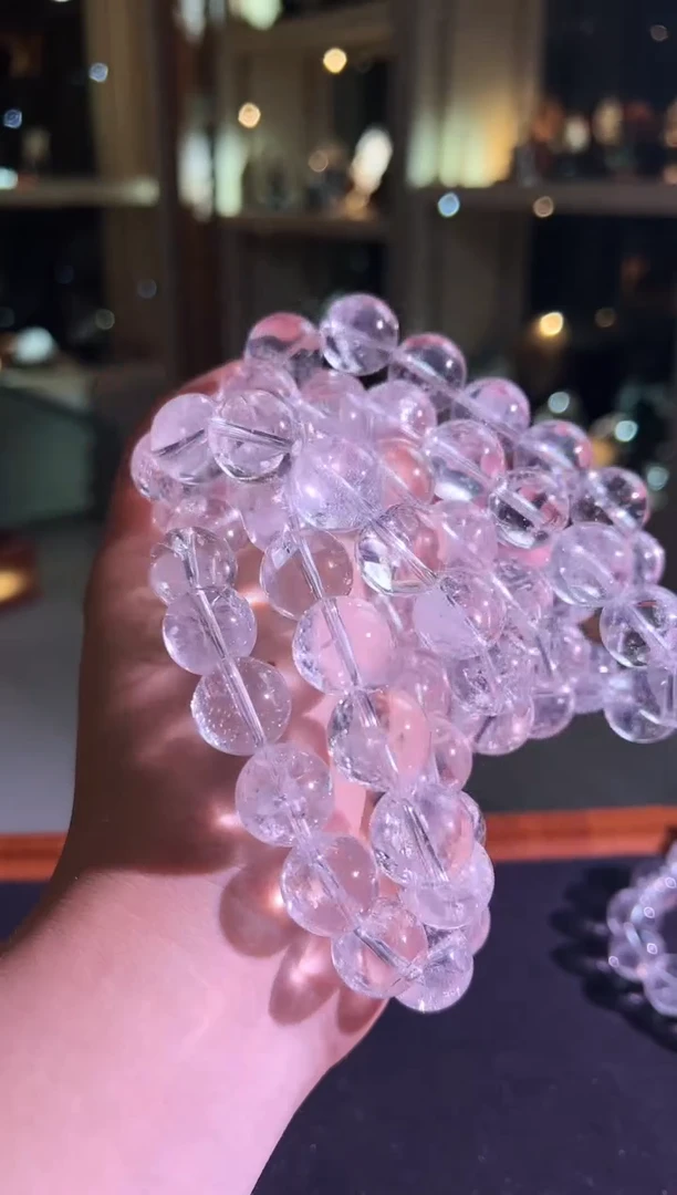 水晶手链未镶嵌16mm+白阿塞（多样性发一）