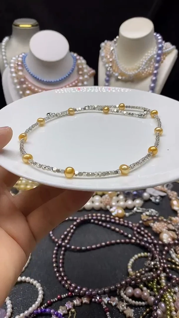 颈饰未镶嵌淡水珍珠多人