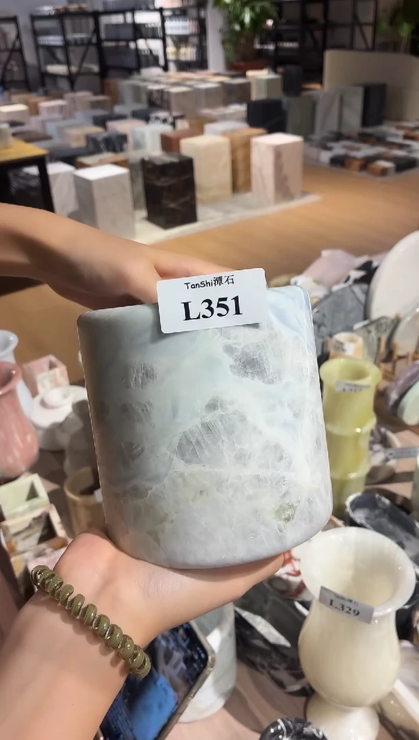 石材l351芬迪蓝小桶