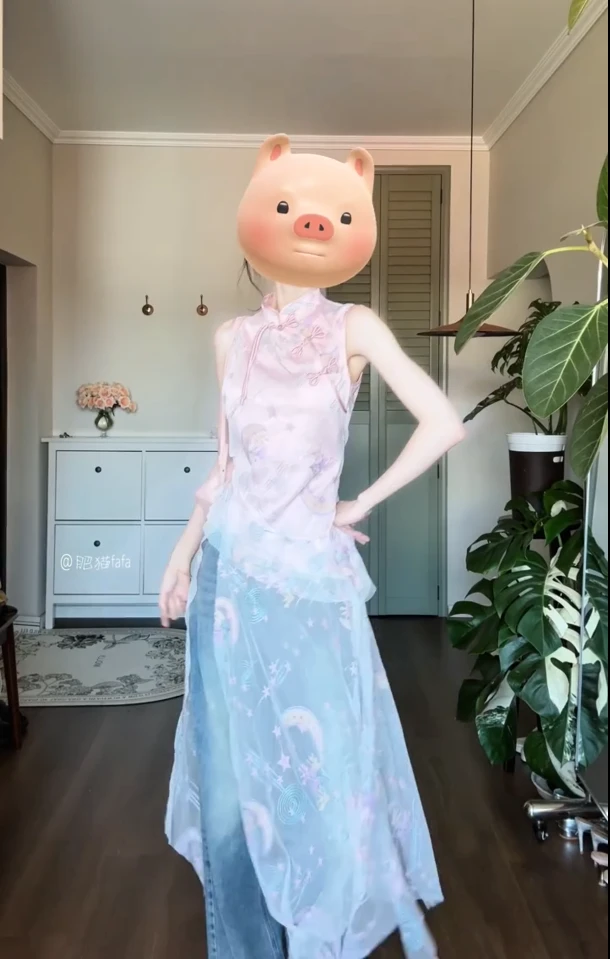 新中式国风粉色刺绣圆领无袖坎肩上衣女小众时尚气质显瘦高级百搭