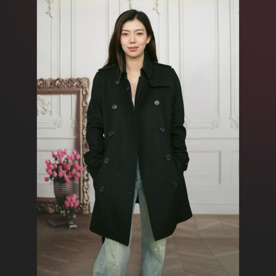 95新 BURBERRY/博柏利 麦殿/大衣8码/251025VHSVP24