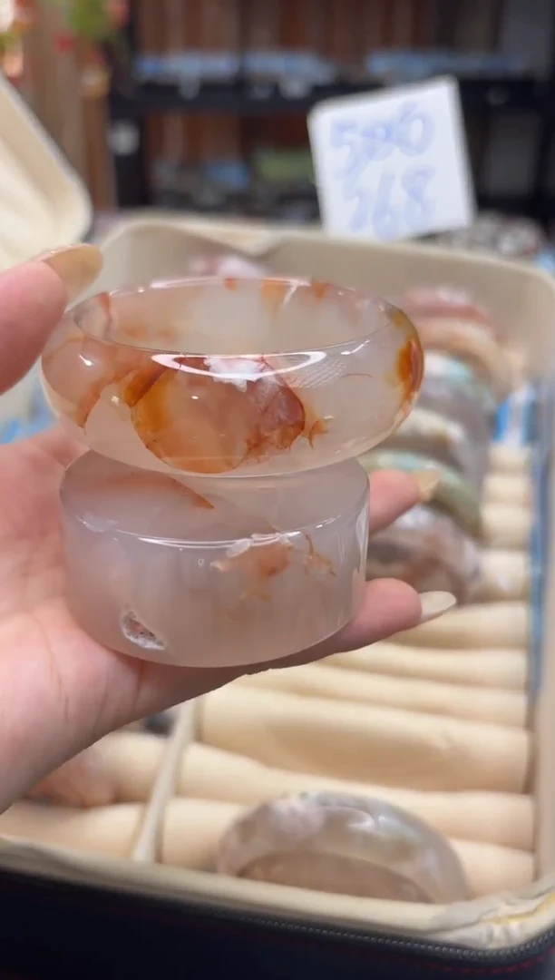 未镶嵌手镯石英质玉C338(56圈赠送镯心)