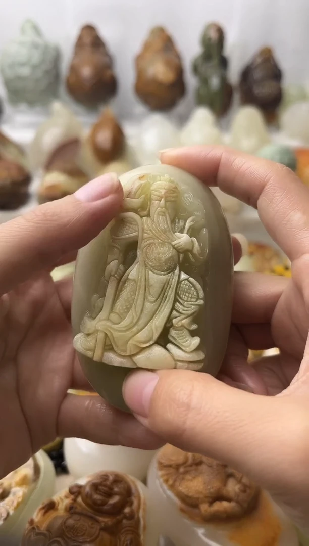 石材古青石棉纹正常不退换关公