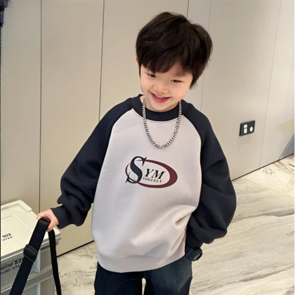 B9-1112御儿童冬季加绒加厚卫衣(YB1327)