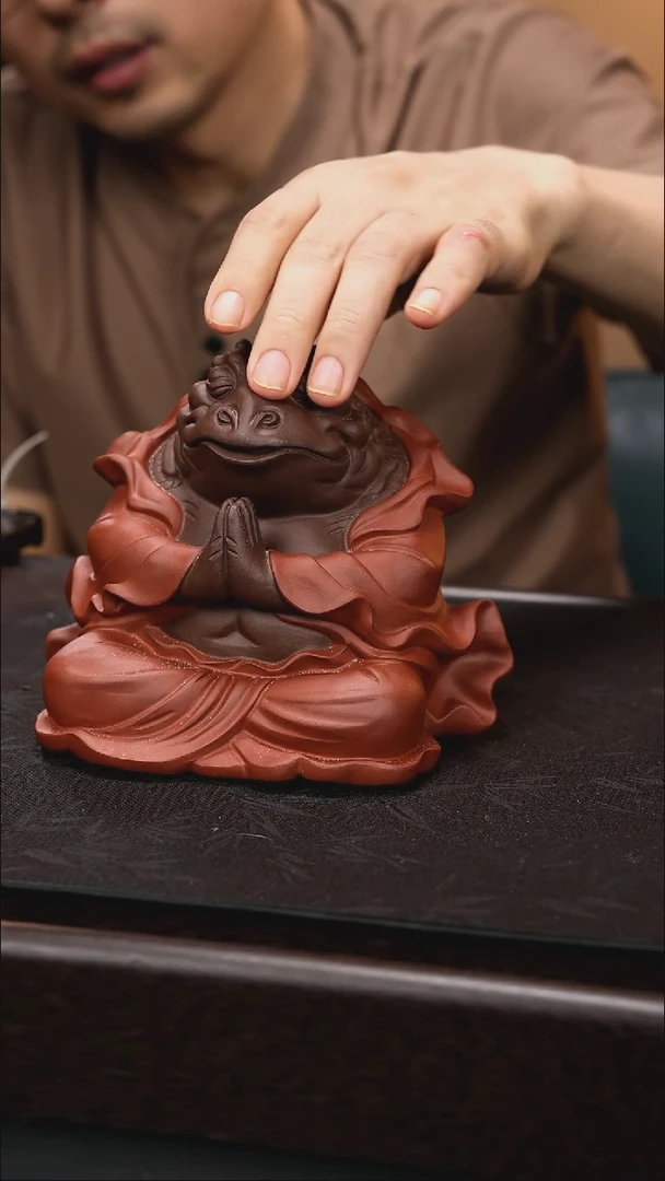 紫砂茶宠紫砂蟾仙