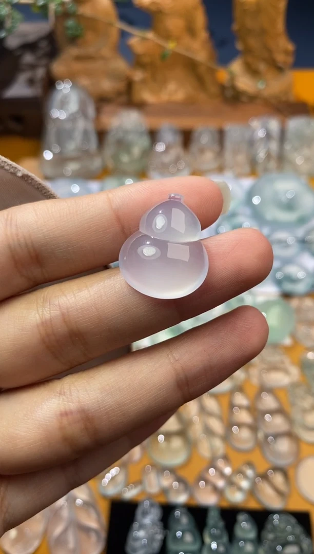 【闪购商品】定制翡翠未镶嵌葫芦21.4*17.8*7.1